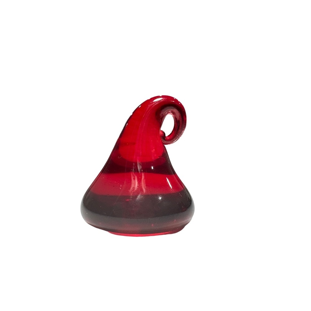 Handblown Red Murano Glass Pendant Ornament – Art Glass Sculpture